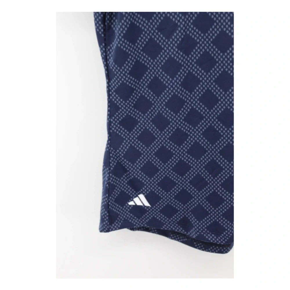 Adidas Ultimate365 Jacquard Navy Short Sleeve Polo Shirt Womens Size‎ M NWT